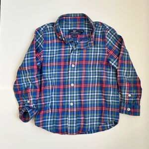 Vineyard Vines Toddler Boys Size 3T Flannel Button Down